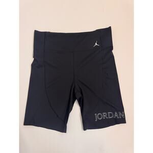 Air Jordan Women's Biker Shorts Black Size XL 9" Inseam